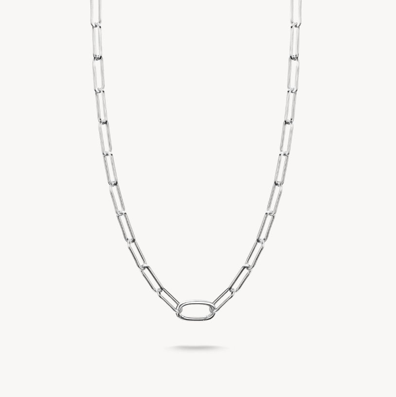 Thomas Sabo Sterling Silver Paperclip Connect Charm Necklace