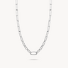 Thomas Sabo Sterling Silver Paperclip Connect Charm Necklace