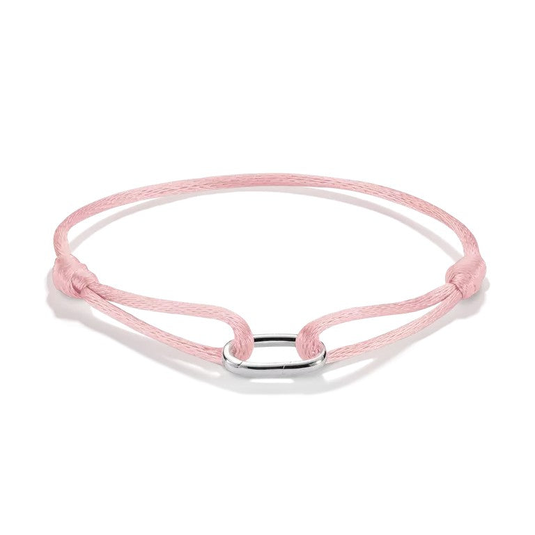 Thomas Sabo Sterling Silver Pink Connect Charm Bracelet