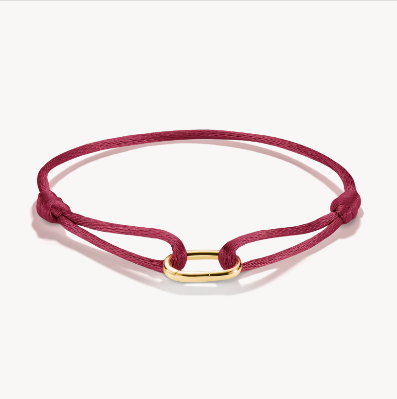 Thomas Sabo Gold Plated Sterling Silver Red Connect Charm Bracelet