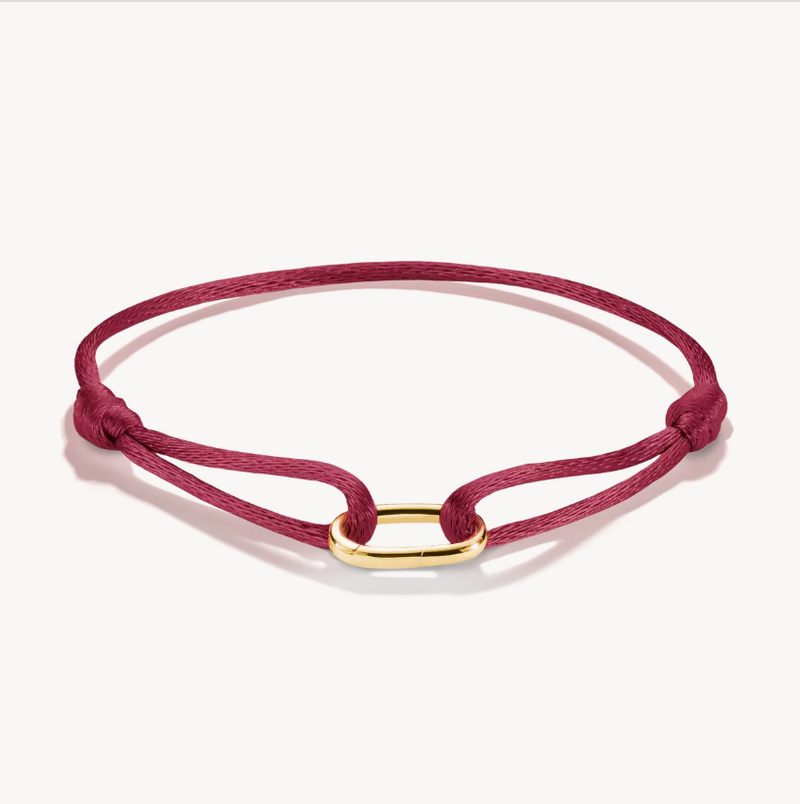 Thomas Sabo Gold Plated Sterling Silver Red Connect Charm Bracelet