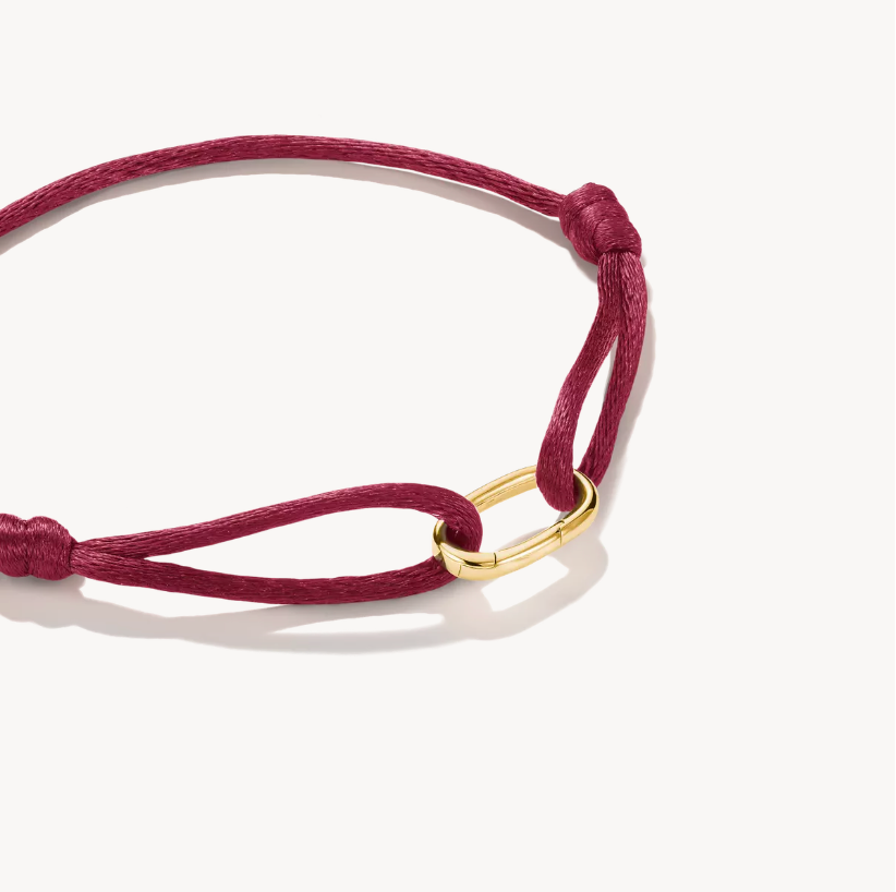 Thomas Sabo Gold Plated Sterling Silver Red Connect Charm Bracelet