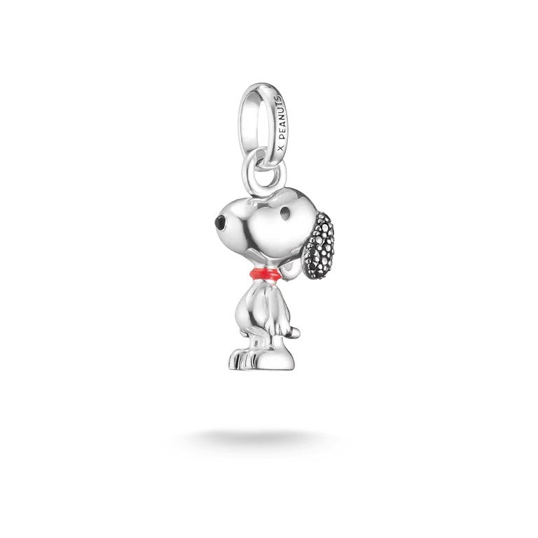 Thomas Sabo Sterling Silver Black CZ Snoopy Connect Charm