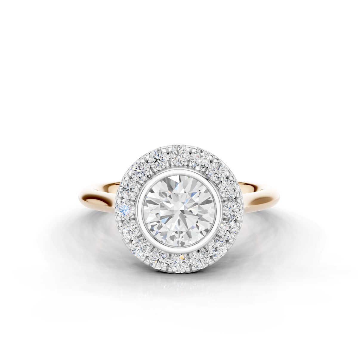 18ct White and Rose Gold
