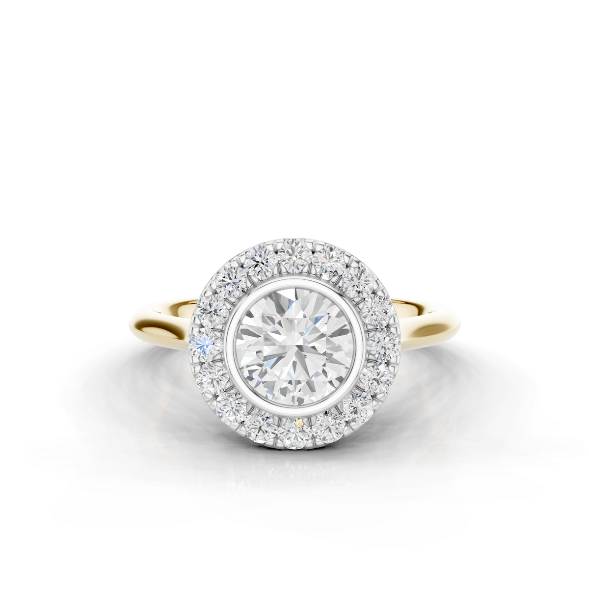 18ct White and Yellow Gold