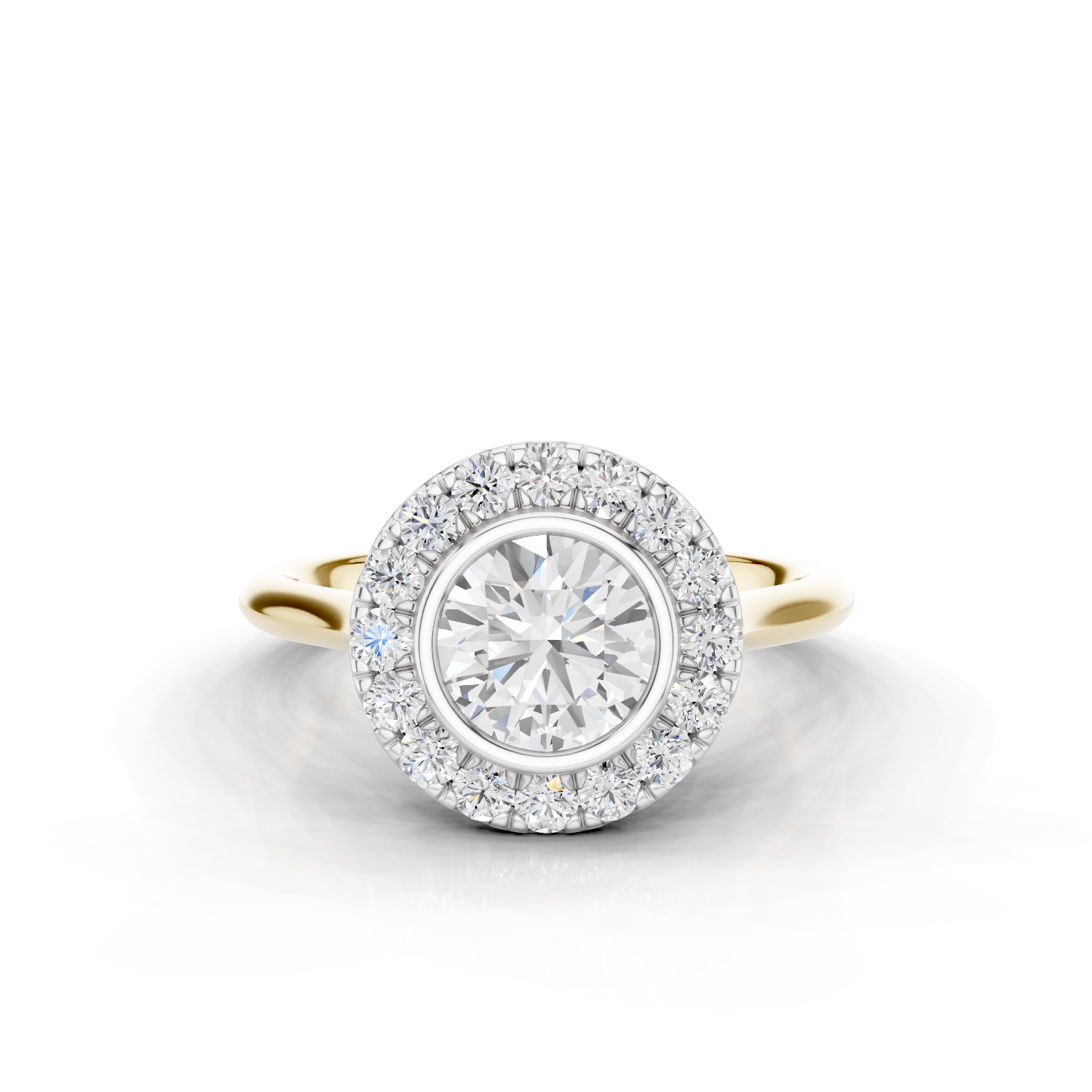 18ct White and Yellow Gold