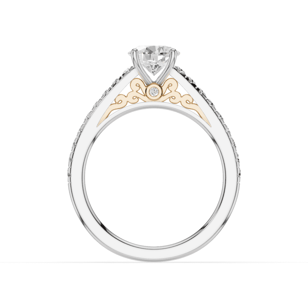 18ct White and Rose Gold