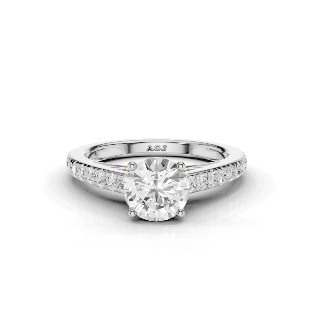 18ct White and Rose Gold