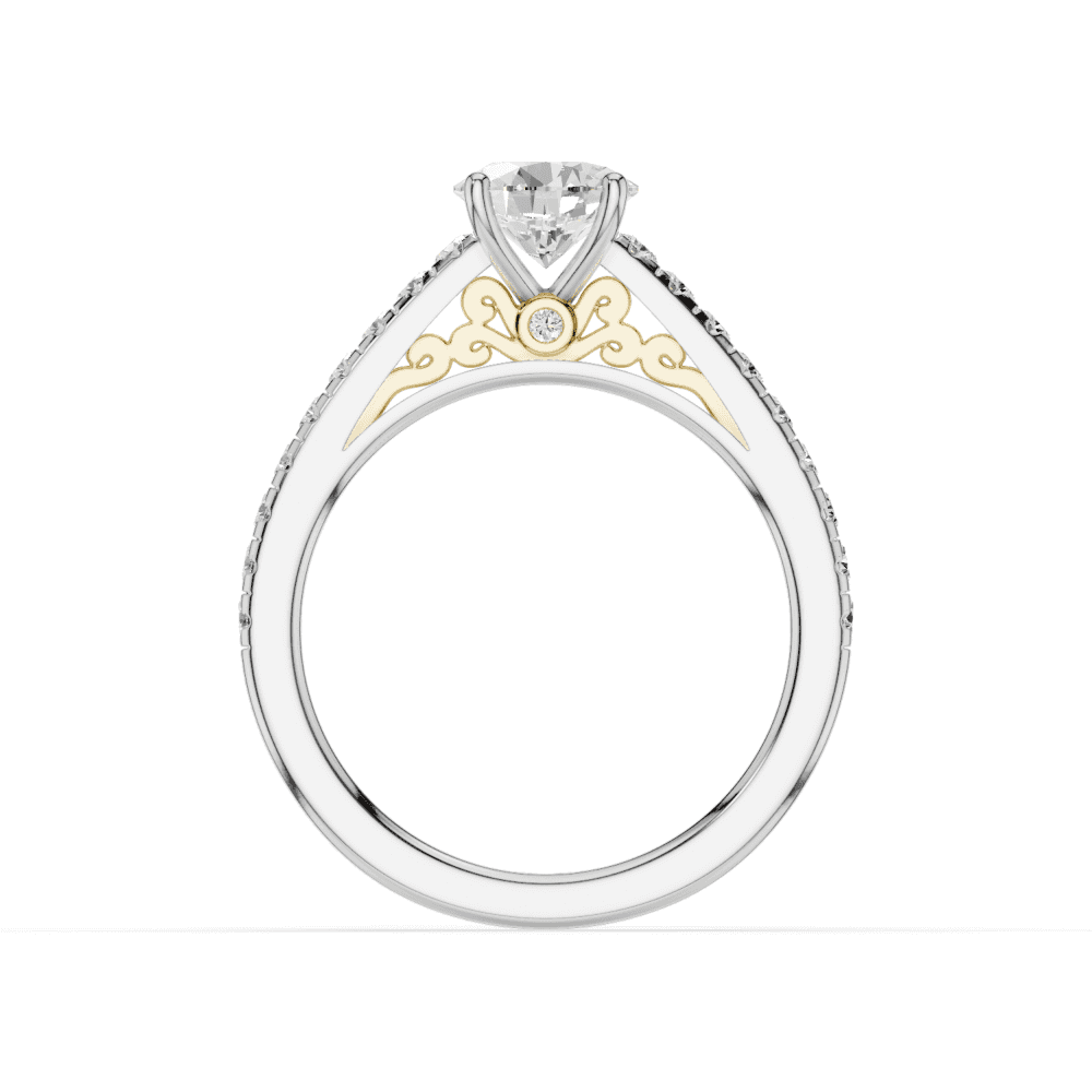 18ct White and Yellow Gold