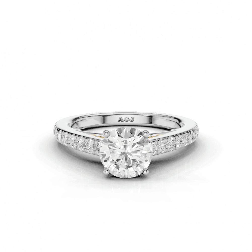 18ct White and Yellow Gold