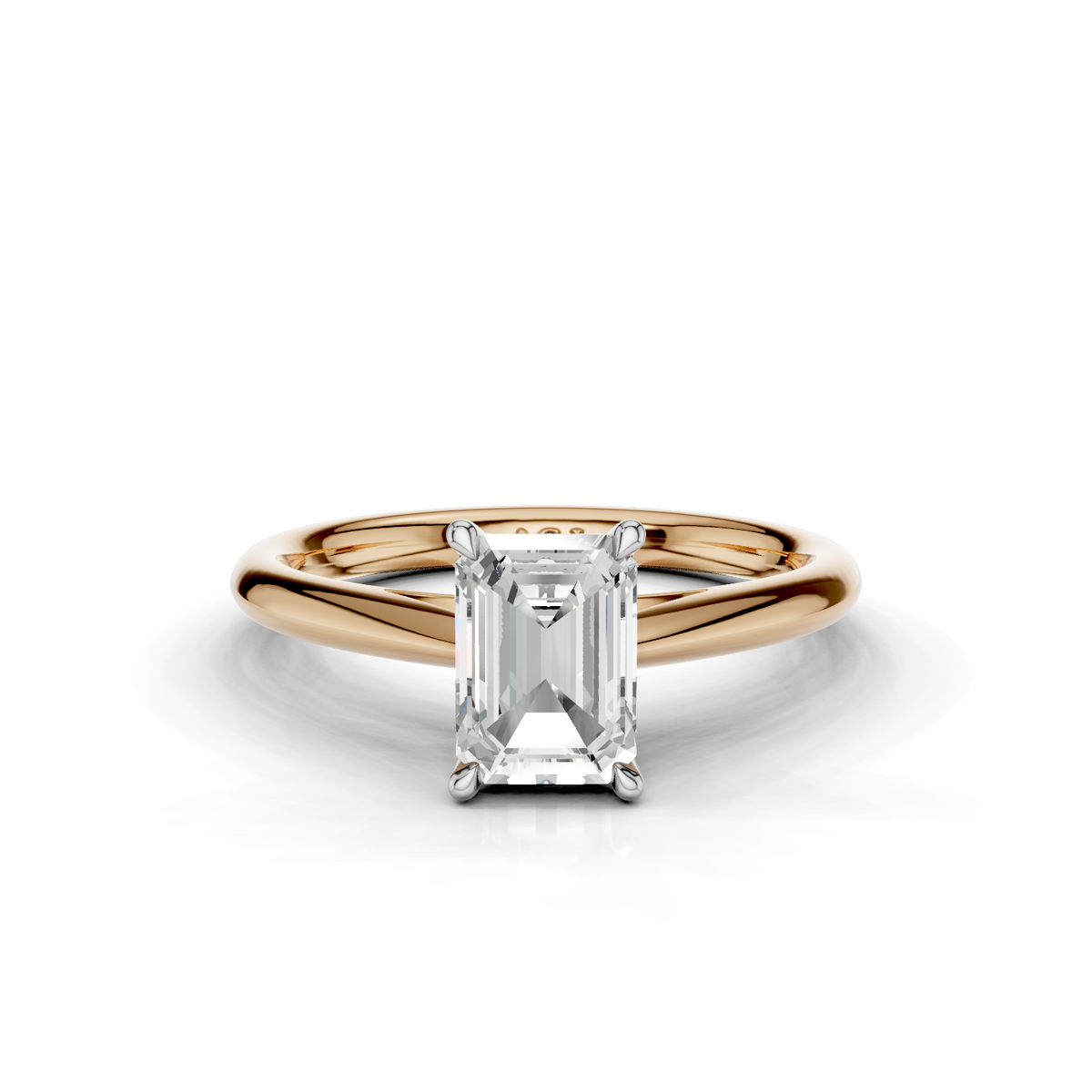 18ct White and Rose Gold