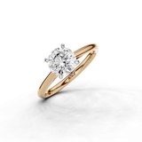 18ct White and Rose Gold