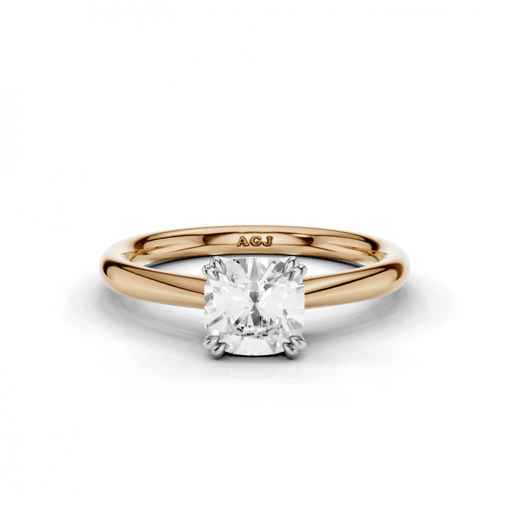 18ct White and Rose Gold