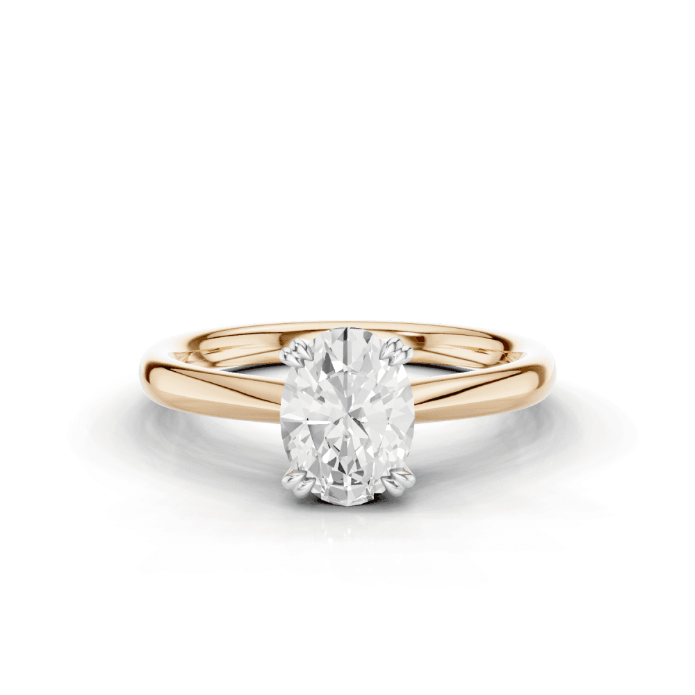 18ct White and Rose Gold