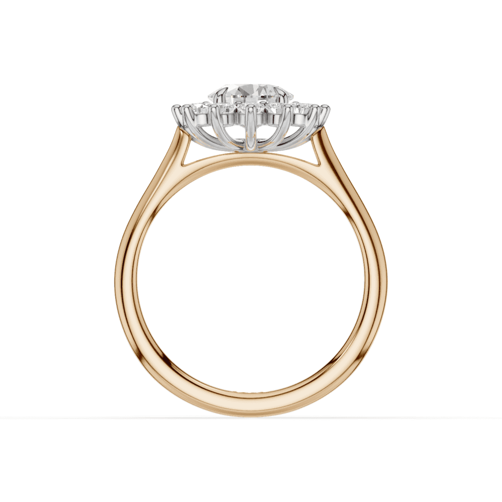 18ct White and Rose Gold