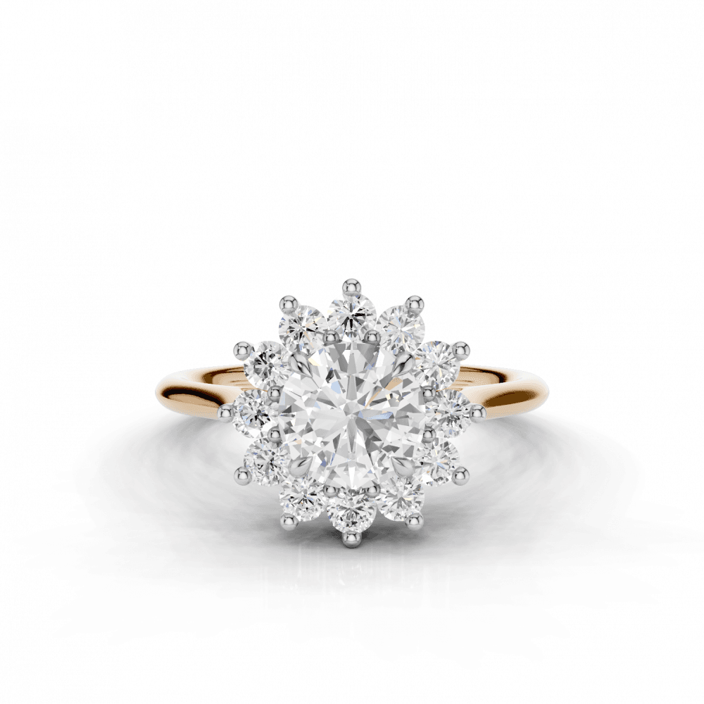 18ct White and Rose Gold