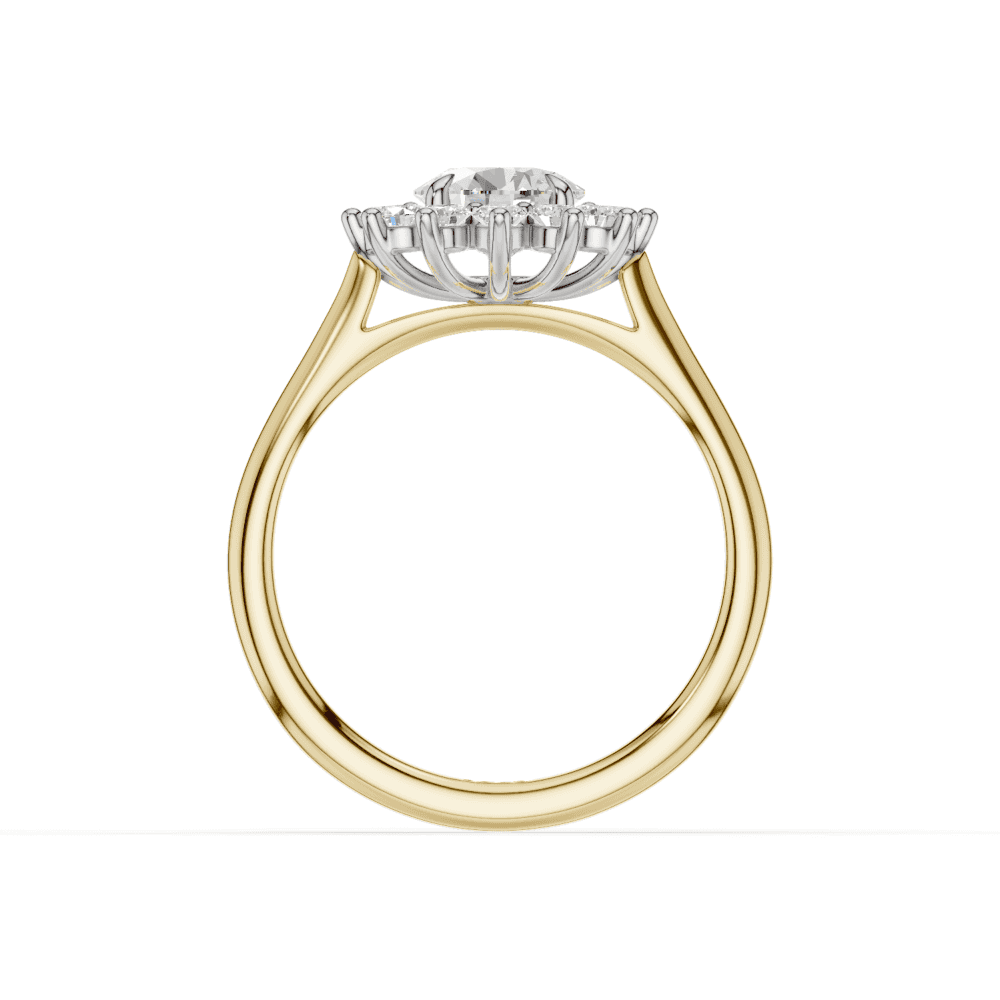 18ct White and Yellow Gold