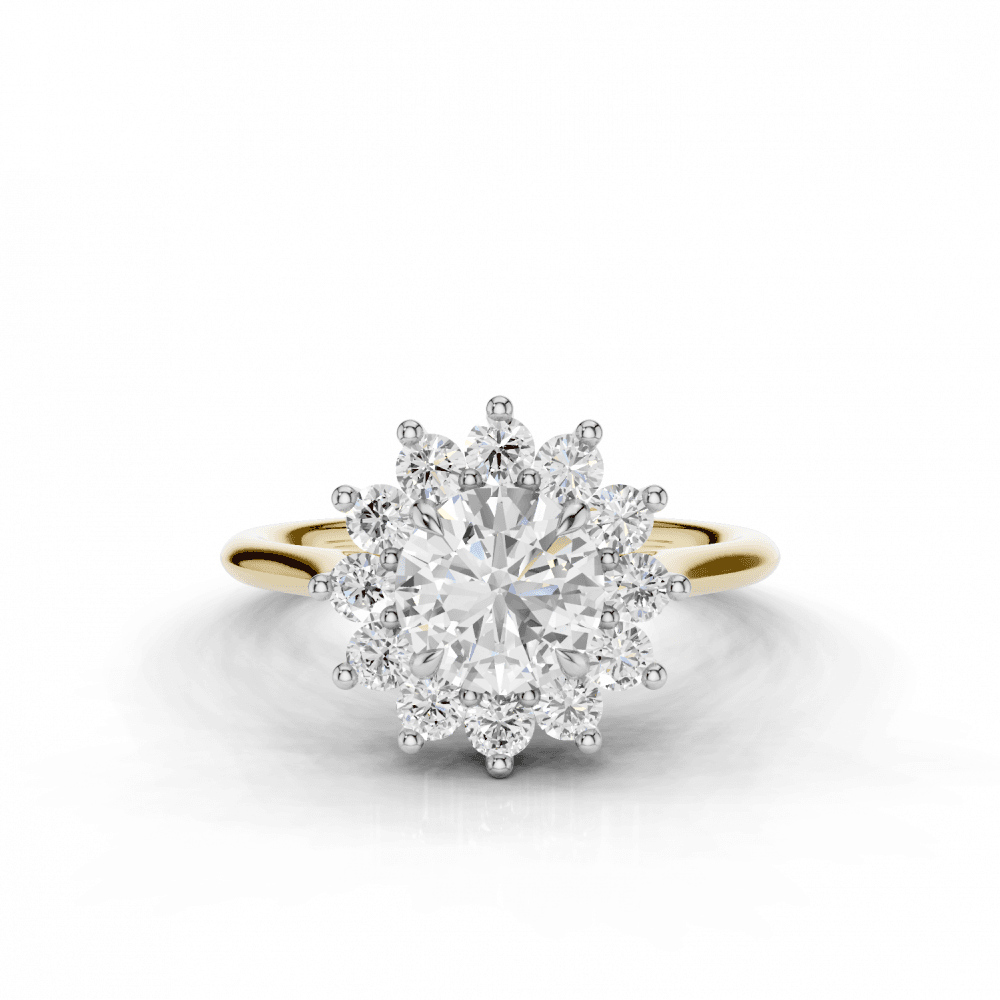 18ct White and Yellow Gold