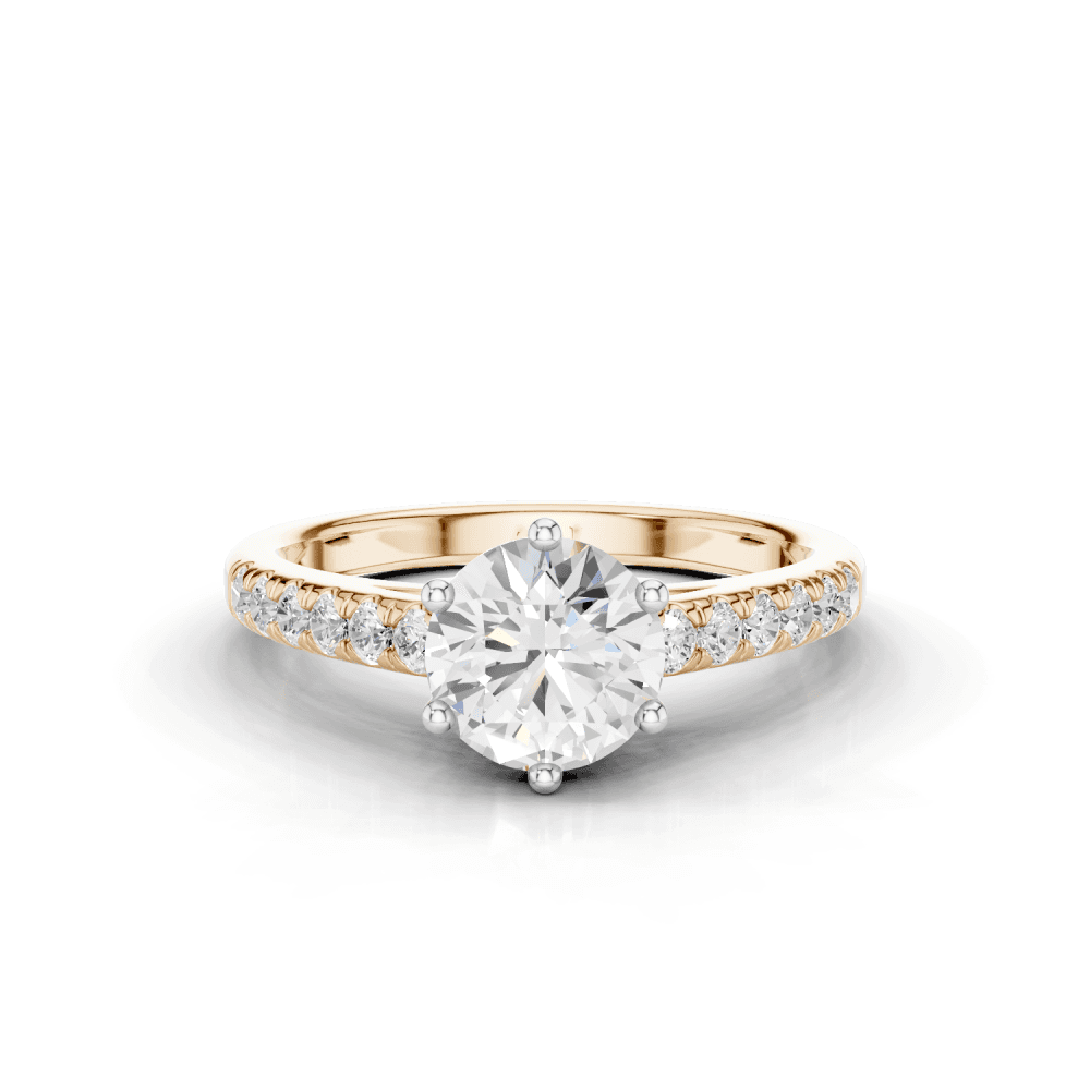 18ct White and Rose Gold