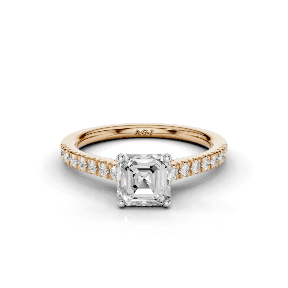 18ct White and Rose Gold