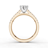 18ct White and Rose Gold