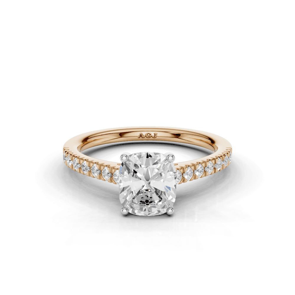 18ct White and Rose Gold