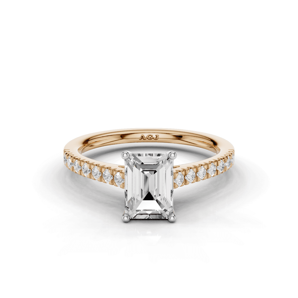 18ct White and Rose Gold