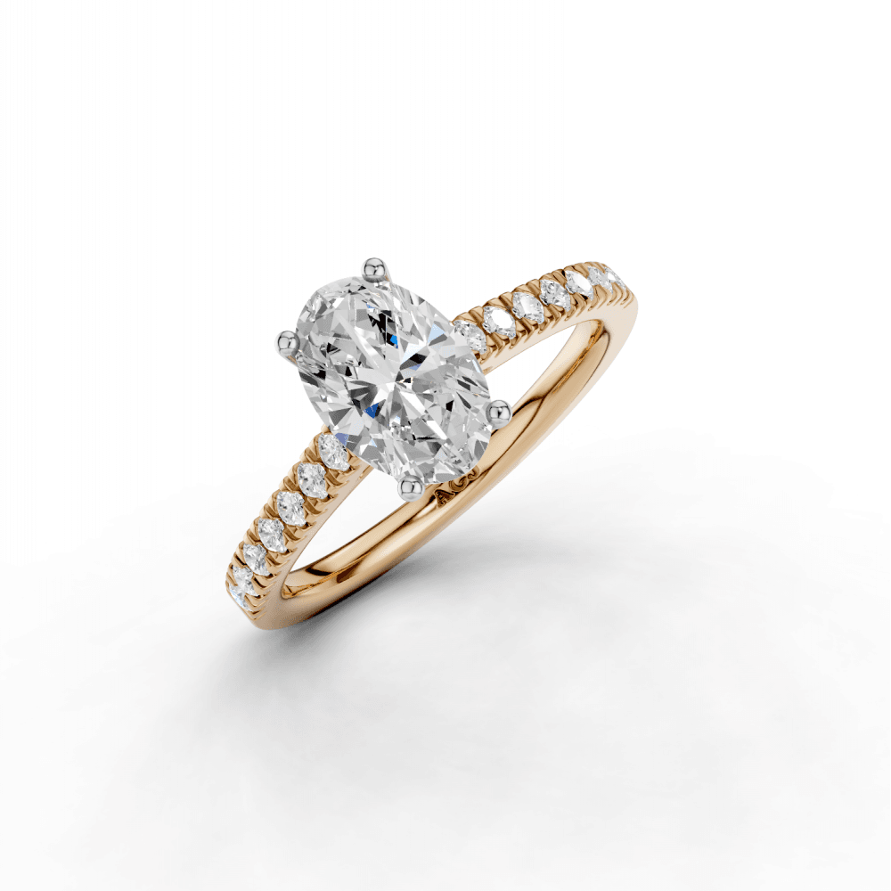 18ct White and Rose Gold