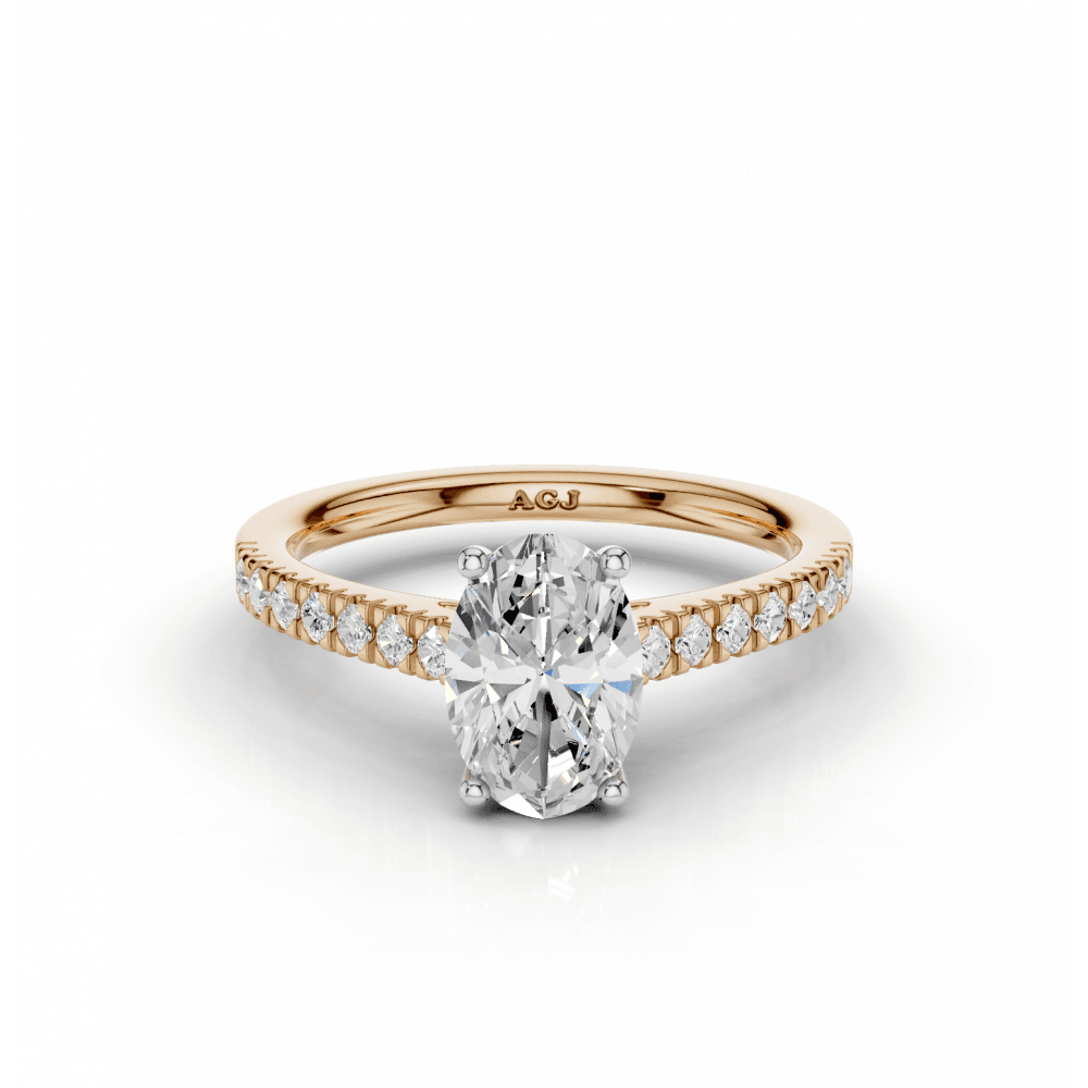 18ct White and Rose Gold