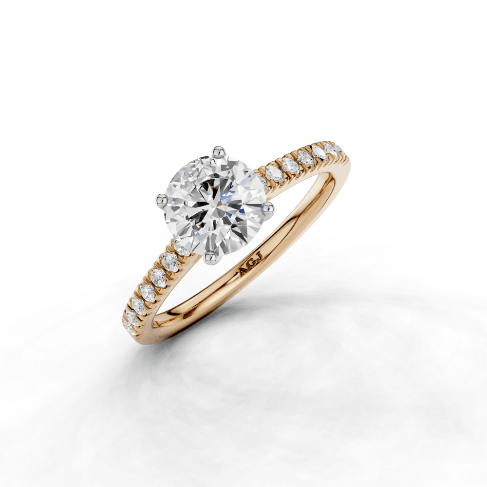 18ct White and Rose Gold