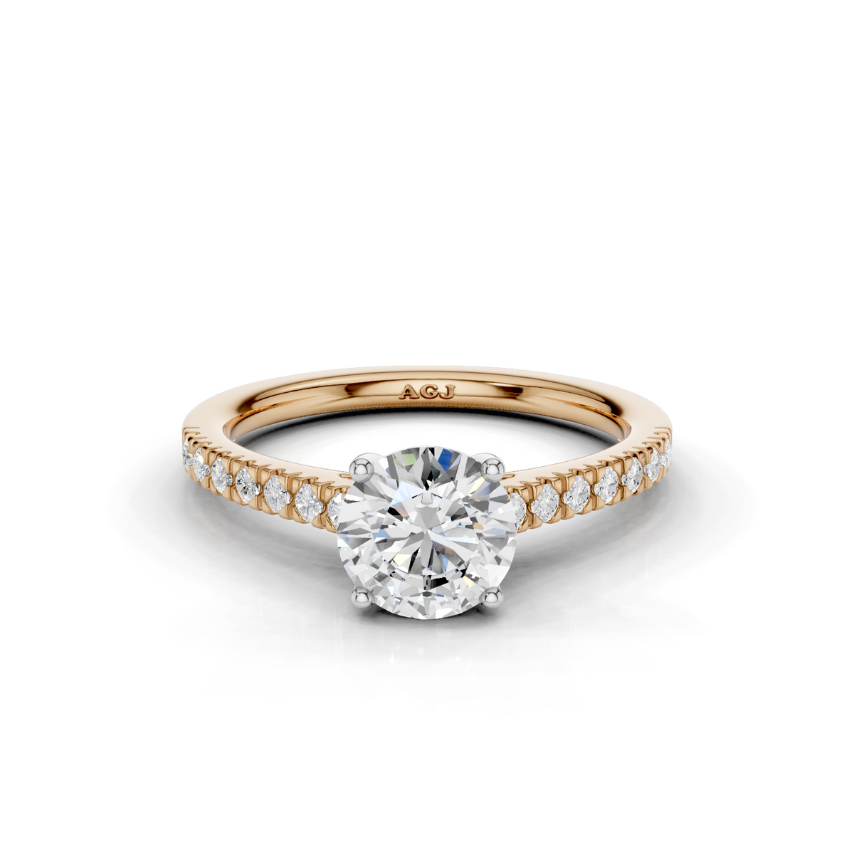 18ct White and Rose Gold