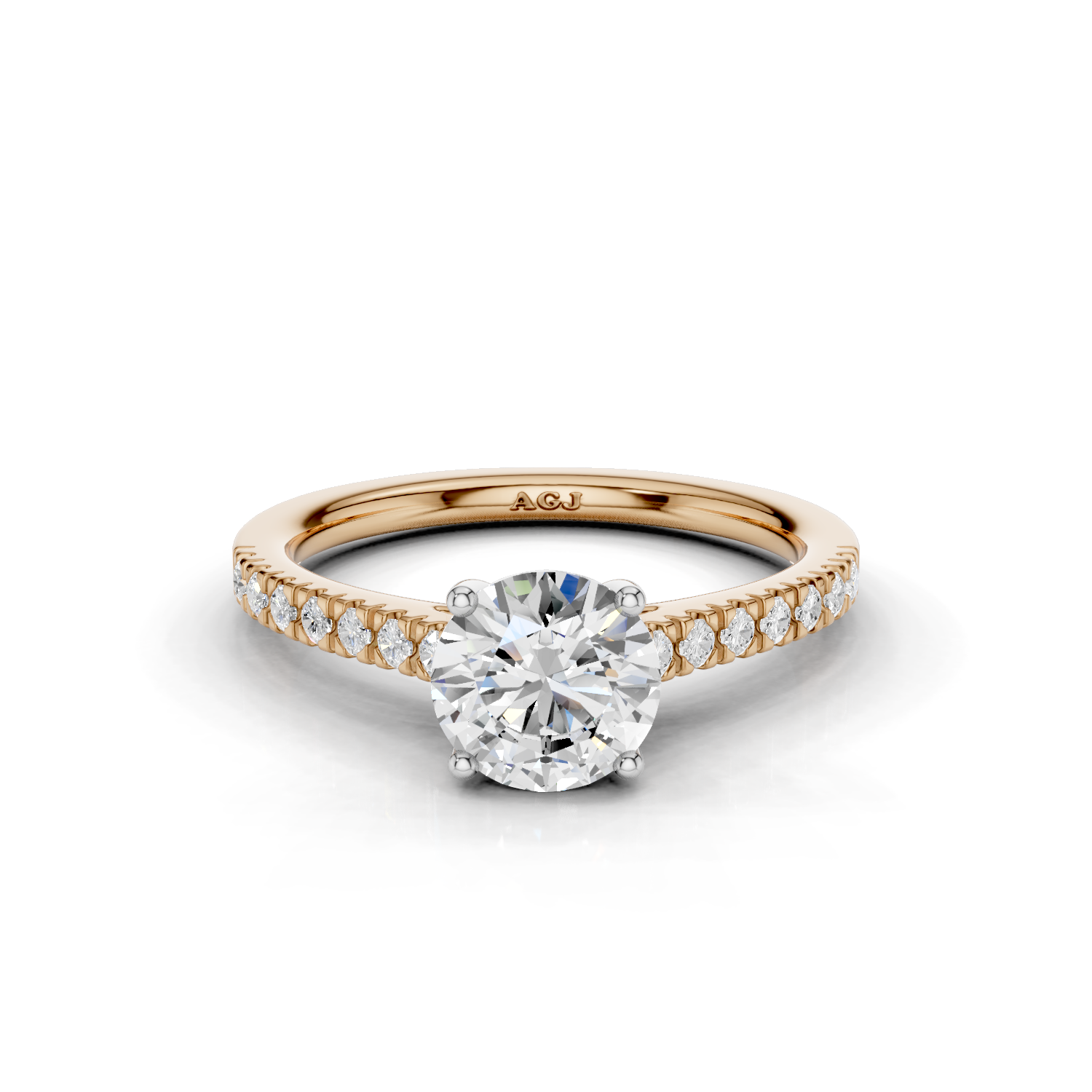 18ct White and Rose Gold
