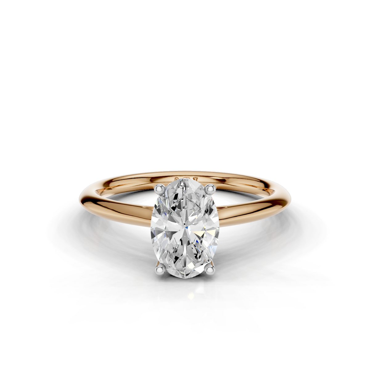 18ct White and Rose Gold