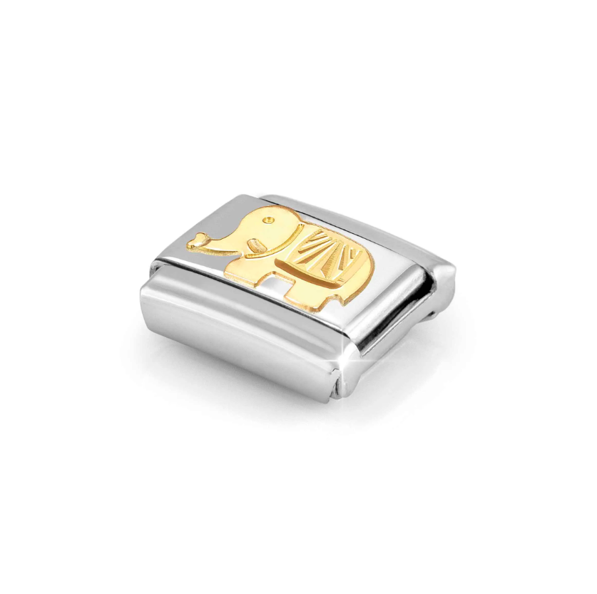 Nomination Elephant 18ct Gold and Stainless Steel Composable Charm