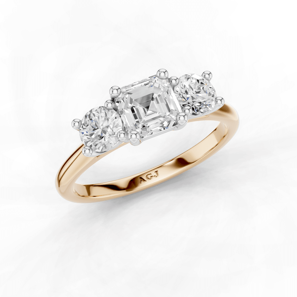 18ct White and Rose Gold