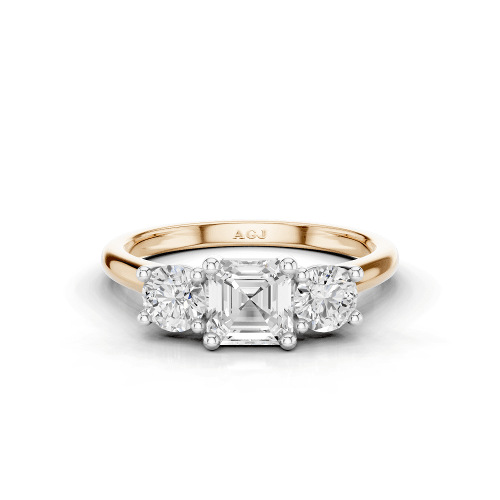 18ct White and Rose Gold