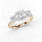 18ct White and Rose Gold