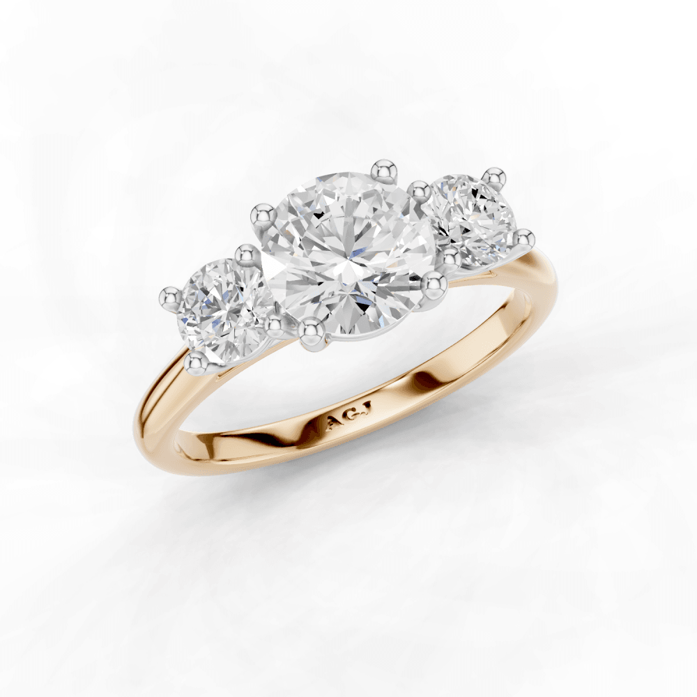 18ct White and Rose Gold