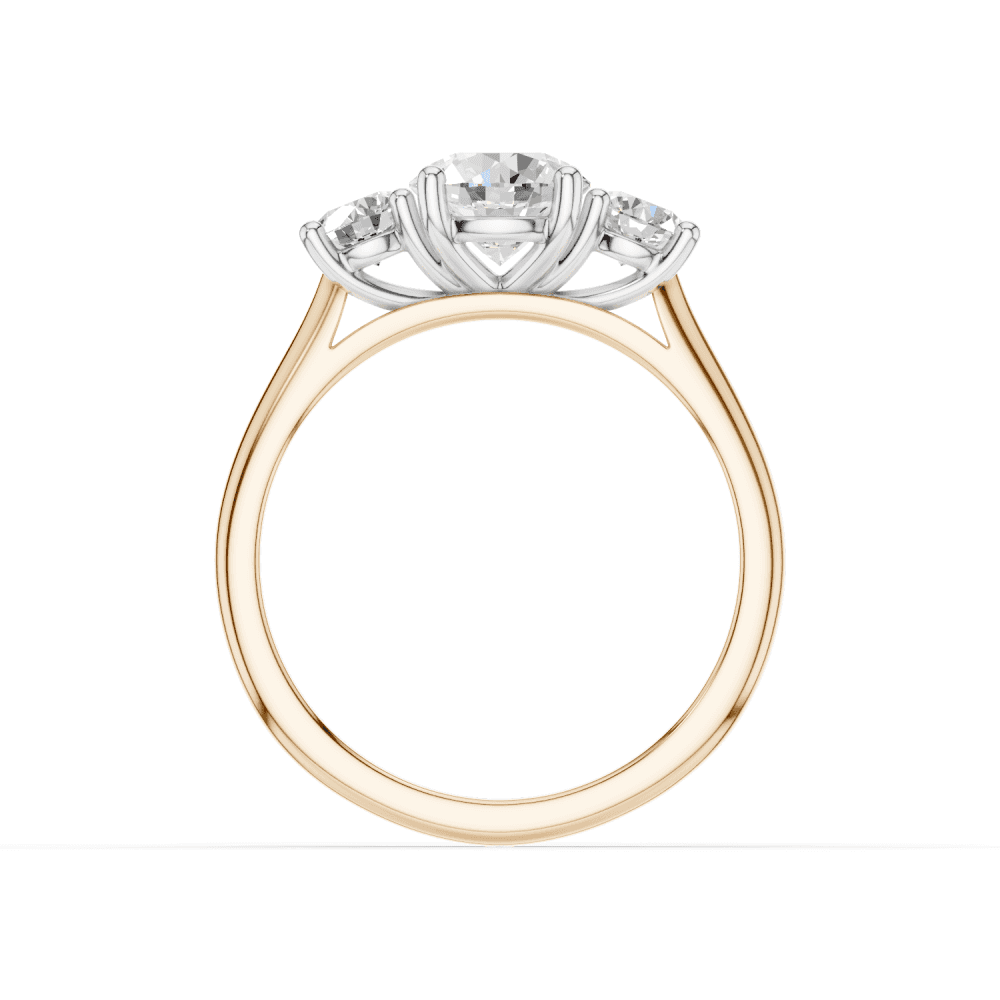 18ct White and Rose Gold