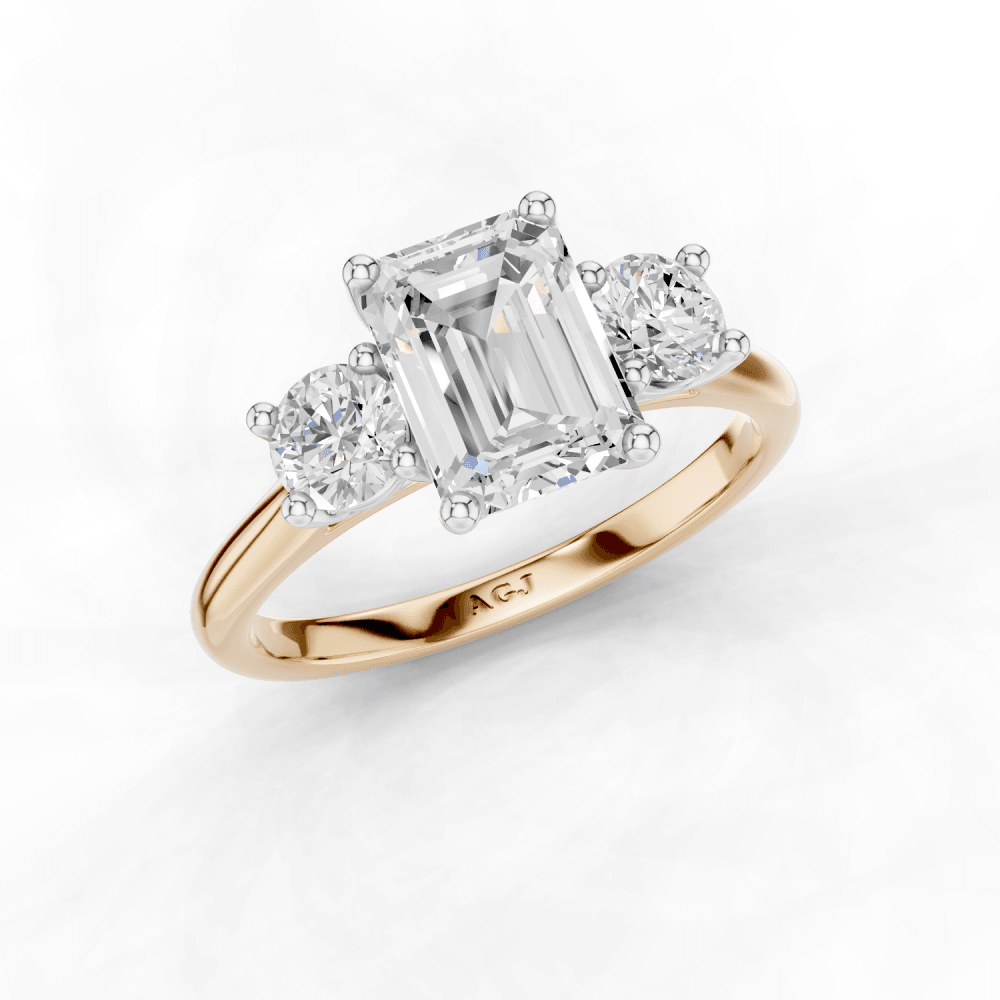 18ct White and Rose Gold