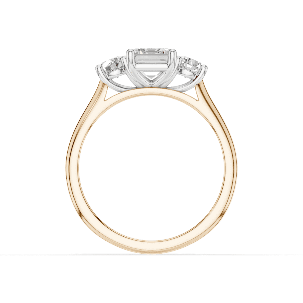 18ct White and Rose Gold