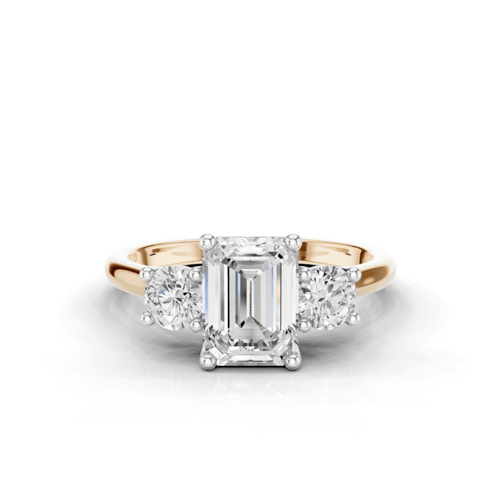 18ct White and Rose Gold