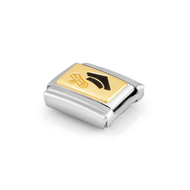 Nomination Graduation Cap with Diploma 18ct Gold and Stainless Steel Composable Charm