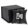 Steel & Barnett Leather & Gemstone Gift Set - Black Triple Set (Size M)