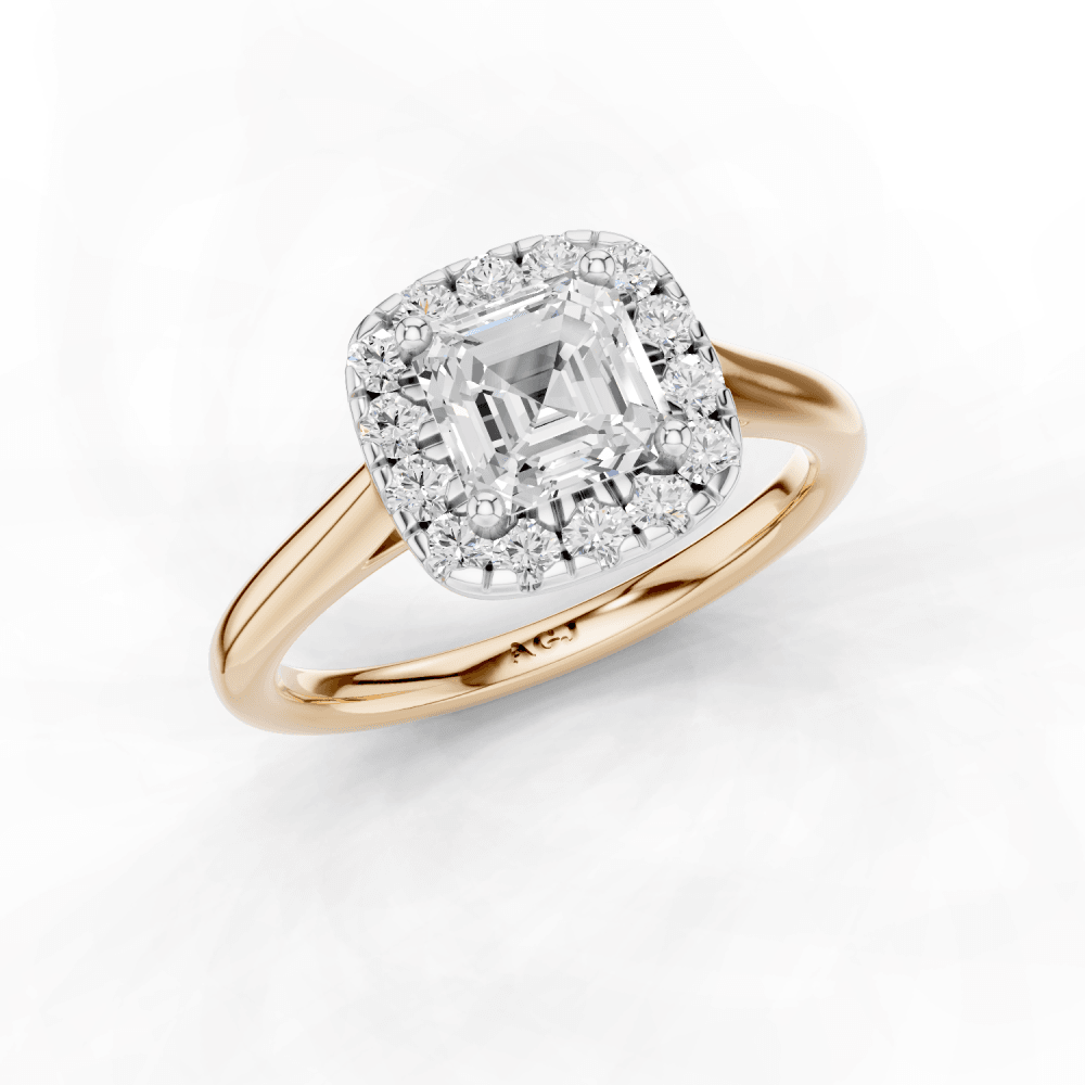 18ct White and Rose Gold