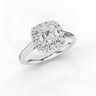 Hyacinth Asscher Cut Diamond Halo Ring