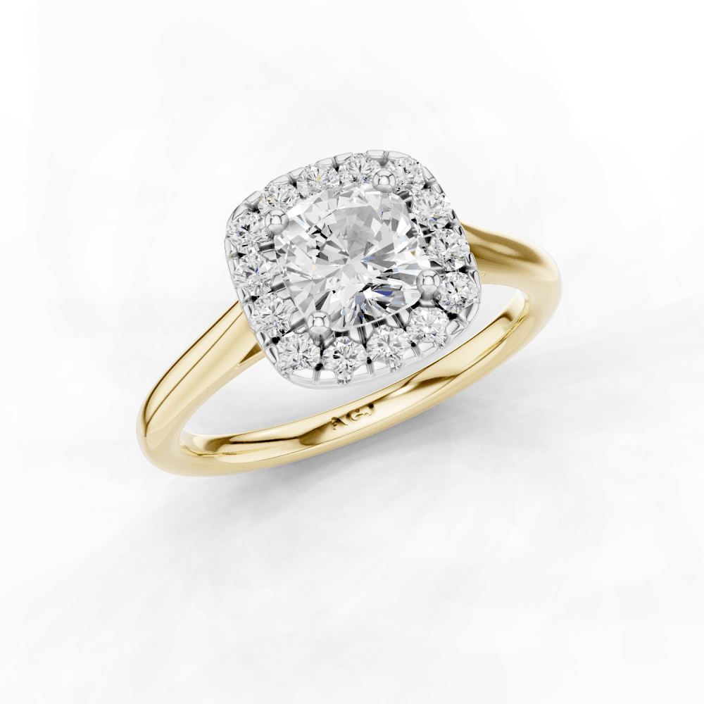 18ct White and Yellow Gold
