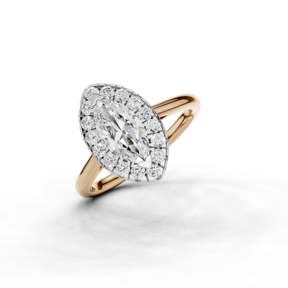 18ct White and Rose Gold