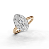 18ct White and Rose Gold