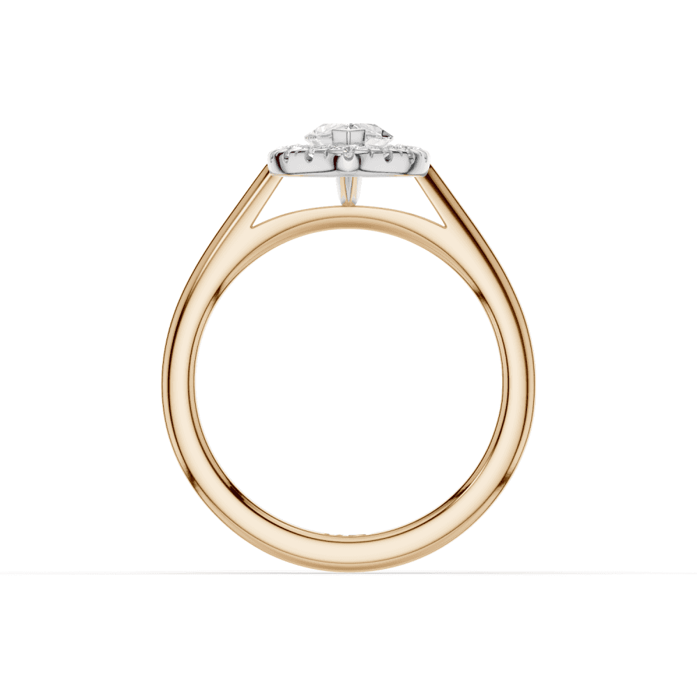 18ct White and Rose Gold